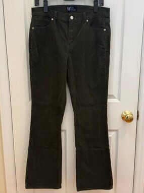 GAP Dark Green Corduroy Pants, Size 12